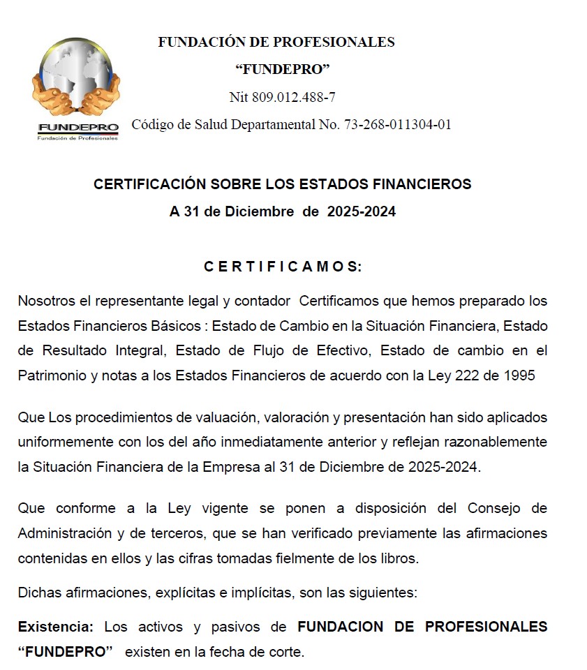 Estados Financieros 2025